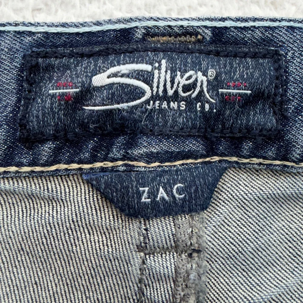 Silver Jeans Co Zac Relaxed Fit Straight Leg Blue Denim Mens 34x36 M42408SBA263